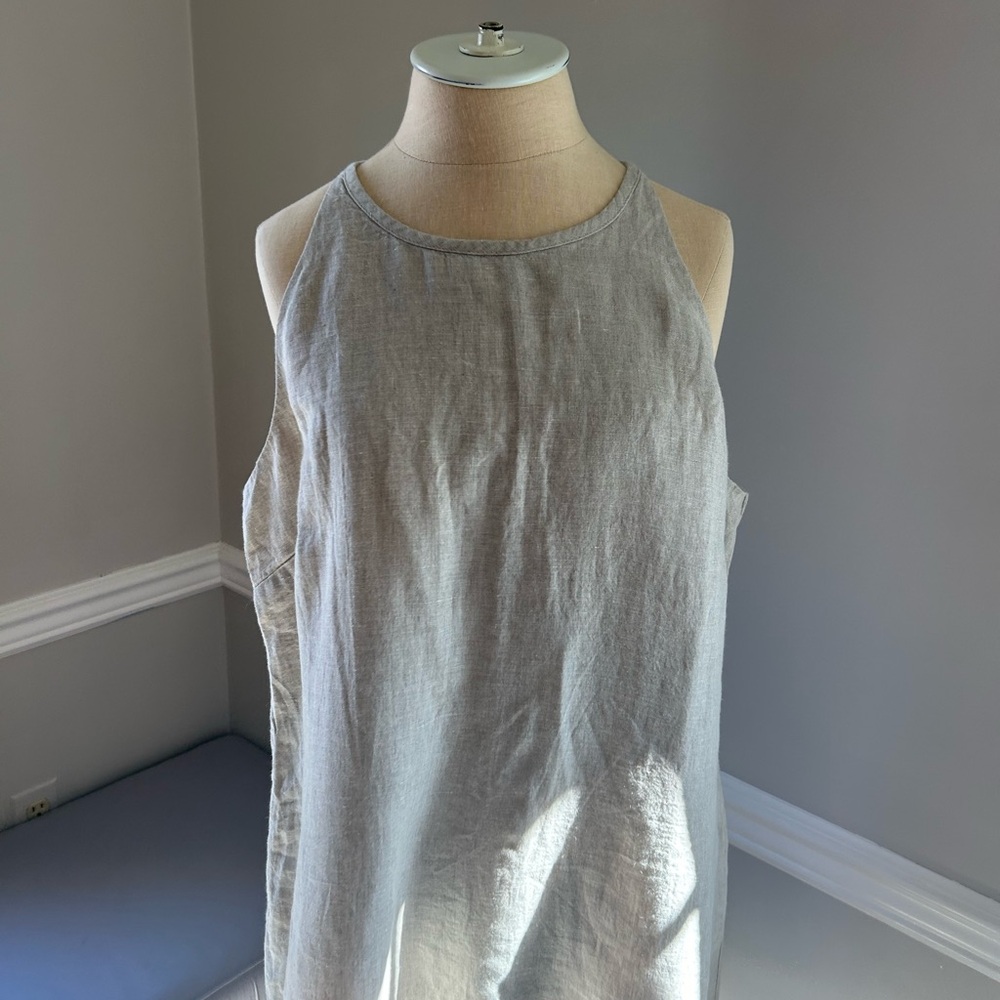 NWT J. Crew Natural linen mini dress TALL